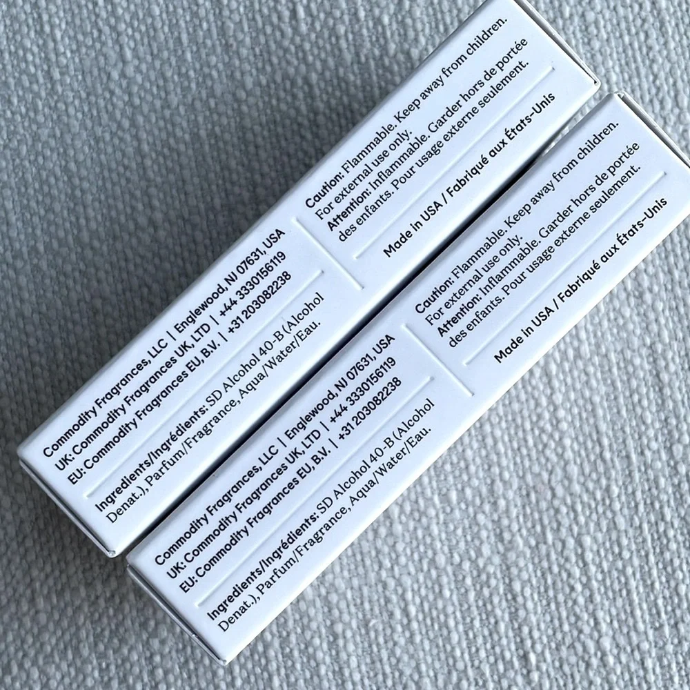 Commodity Paper - personal - TWO Deluxe sample Sized, 5ml fragrance